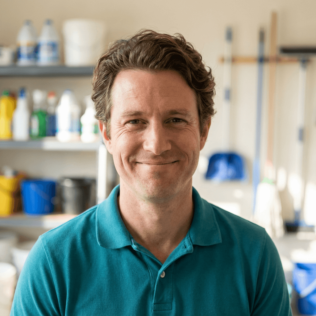 Michael preparing electrolyte drink for daily energy