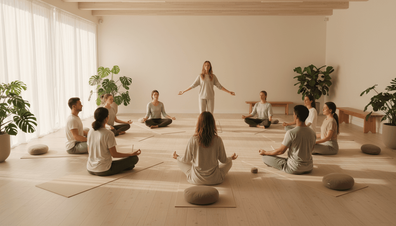 Group workshop session with collective practice