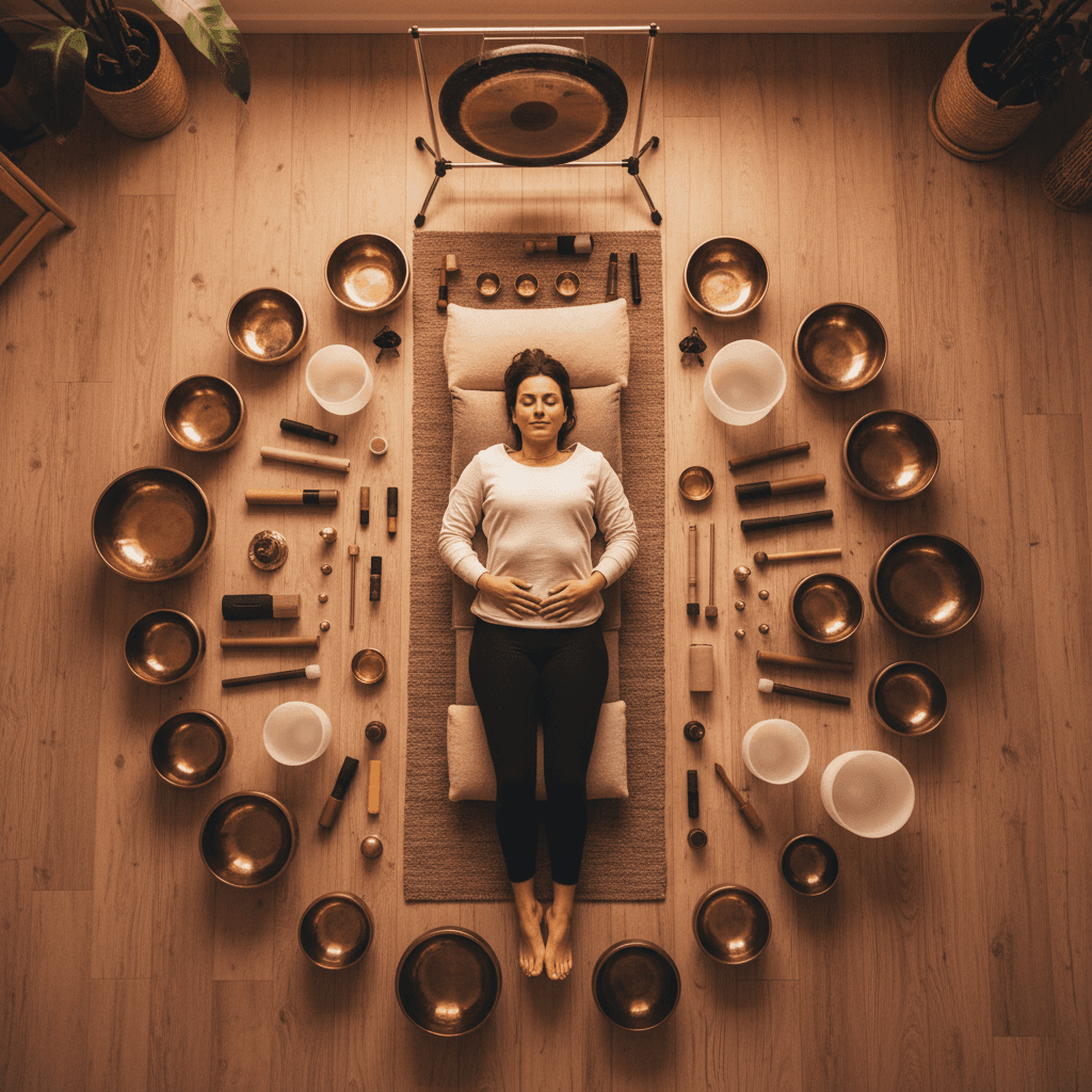 Sound bowls and tuning forks for resonance healing